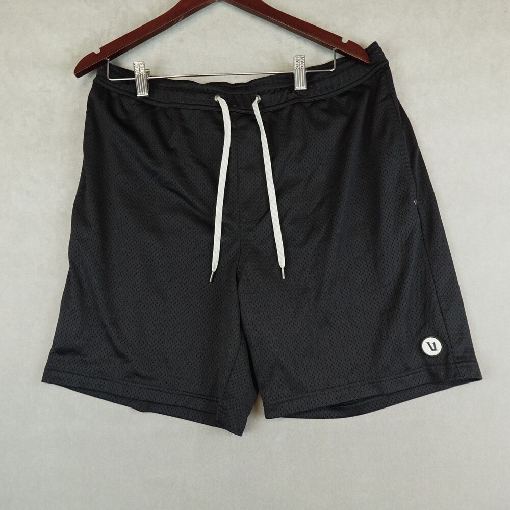 Vuori Kore Short Mesh Lined Black Athletic Training V3010 Mens Size XL